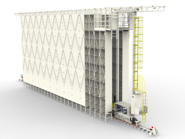 Stacker Crane + Storage rack