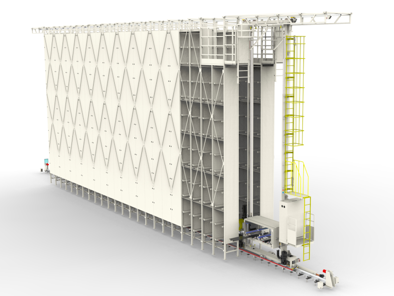 Stacker Crane + Storage rack