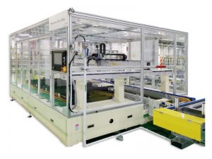 Lithium ion battery inspection and filter machine