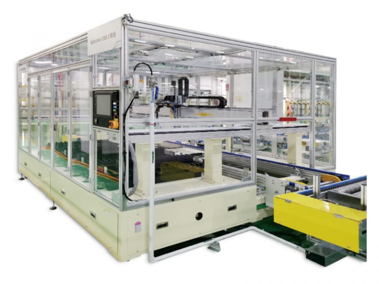 Lithium ion battery inspection and filter machine
